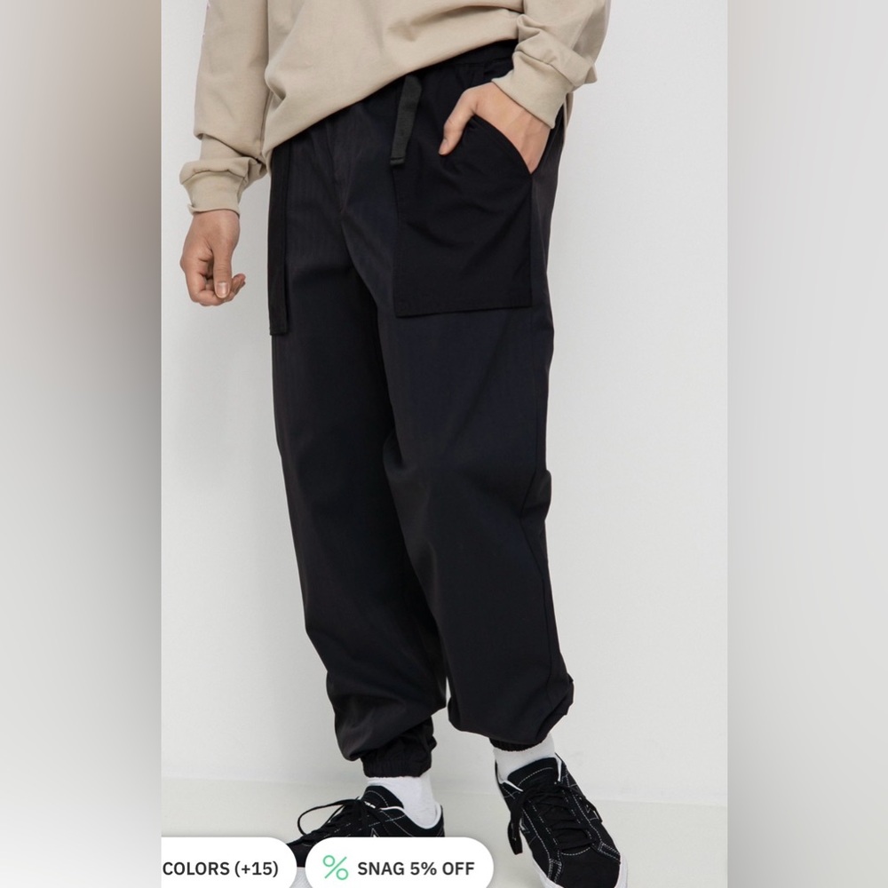 Brixton Men's Black Cargo Pants